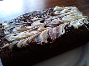 Double chocolate loaf cake