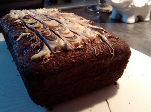 Double chocolate loaf cake